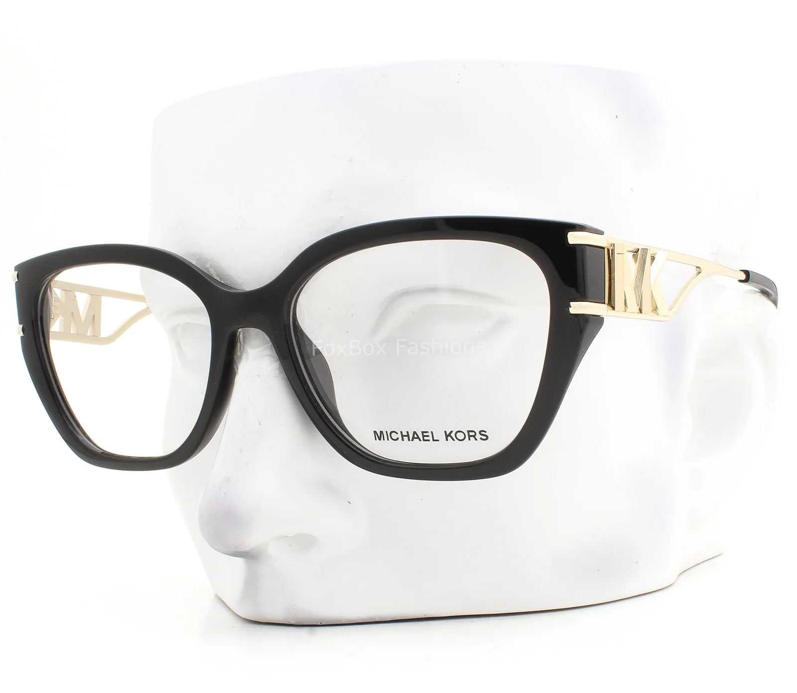 Michael Kors Bierzo Eyeglasses MK 4140U 3005 Glasses Black Pale Gold 54mm w/case