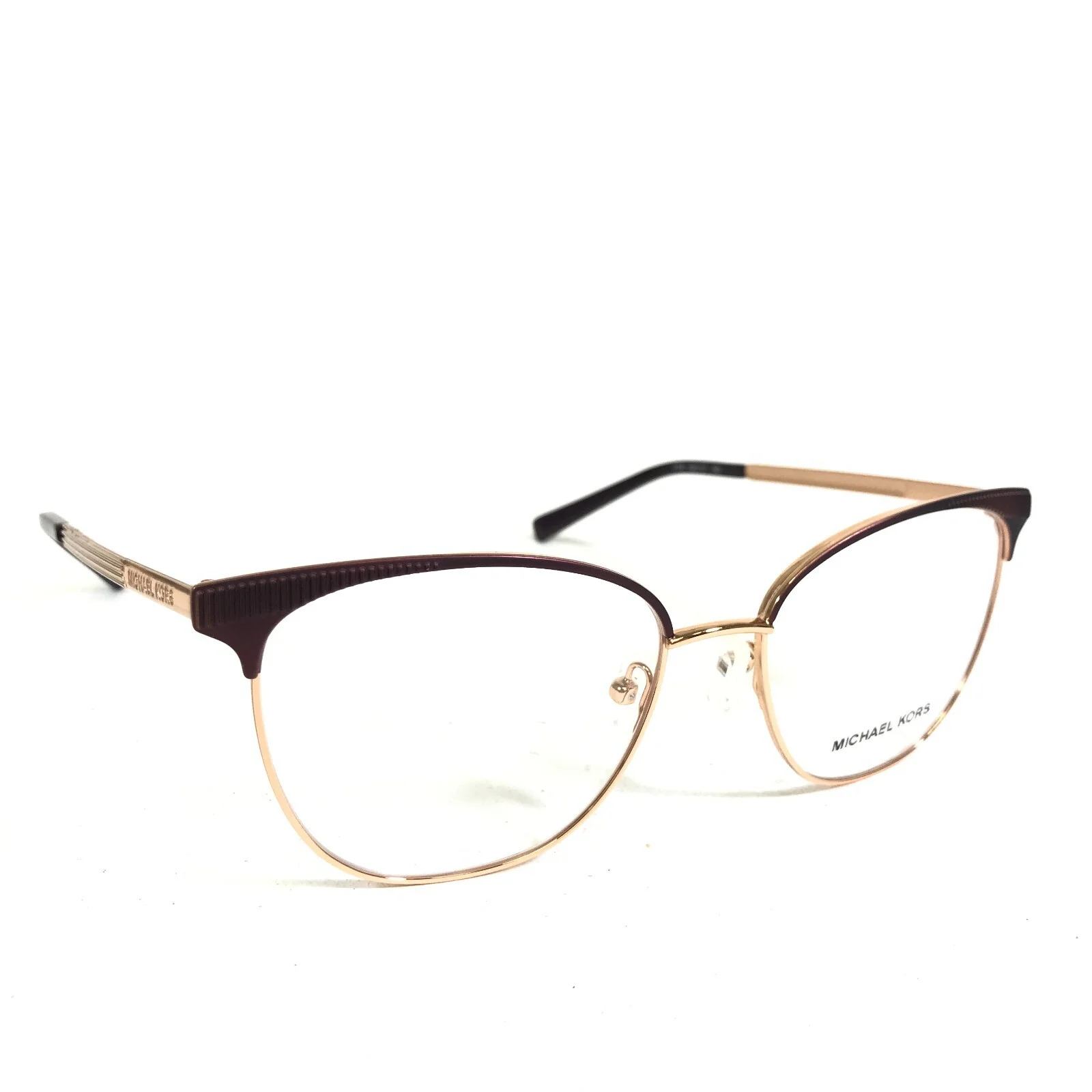 Michael Kors Eyeglasses Frames MK 3018 Nao 1778 Brown Rose Gold 54-17-140 2