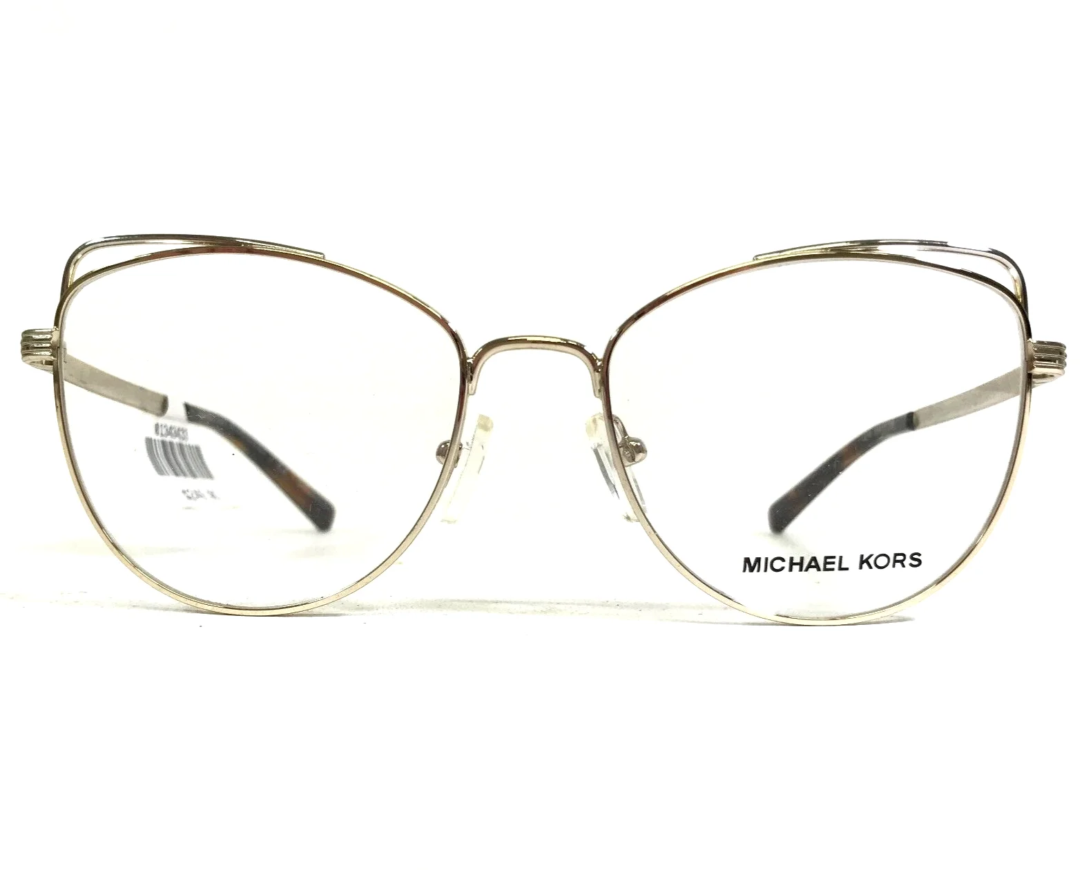 Michael Kors Eyeglasses Frames MK 3025 1212 Light Gold Cat Eye 53-17-135